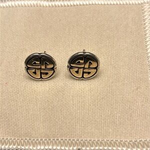 Retired and rare James Avery Sterling/14k stud earrings
